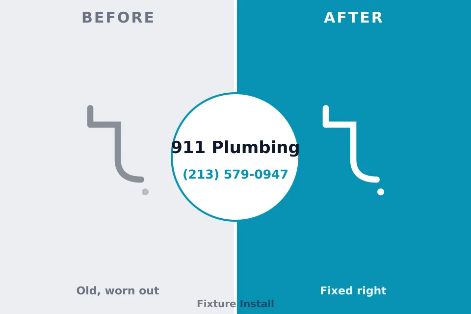 Before and after: plumbing company Prairie City, IA